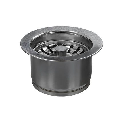 Whitehaus 3 1/2" Waste Disposer Trim With Matching Basket Strainer For Deep Fireclay Sinks - WH202-P Whitehaus
