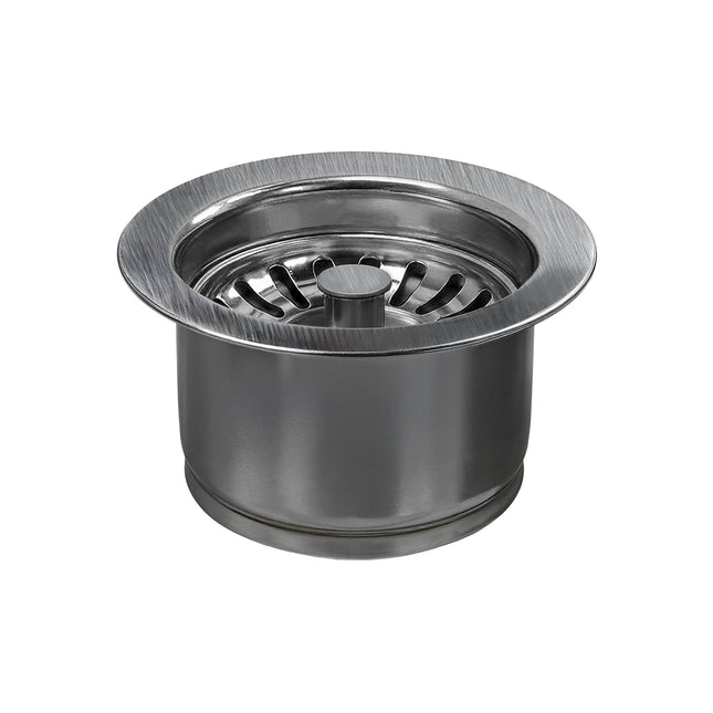 Whitehaus 3 1/2" Waste Disposer Trim With Matching Basket Strainer For Deep Fireclay Sinks - WH202-P Whitehaus