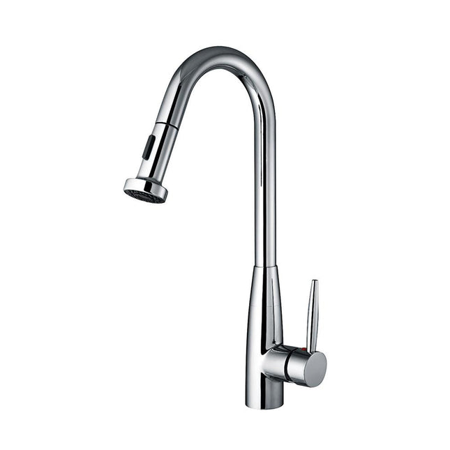 Whitehaus Jem Collectin Single Hole/Single Lever Handle Faucet With A Gooseneck Swivel Spout - WH2070838-C Whitehaus