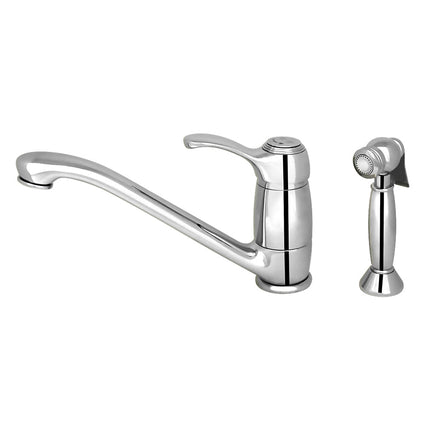 Whitehaus Metrohaus Single Lever Faucet With Matching Side Spray - WH23574-C Whitehaus