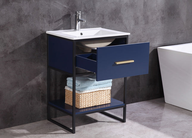Legion Furniture 24" Blue Finish Sink Vanity WH7024-BL-PVC Legion Furniture