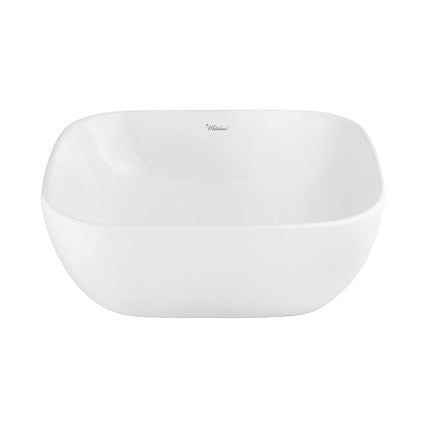 Whitehaus Isabella Plus Collection Square Above Mount Basin With Center Drain - WH71301 Whitehaus