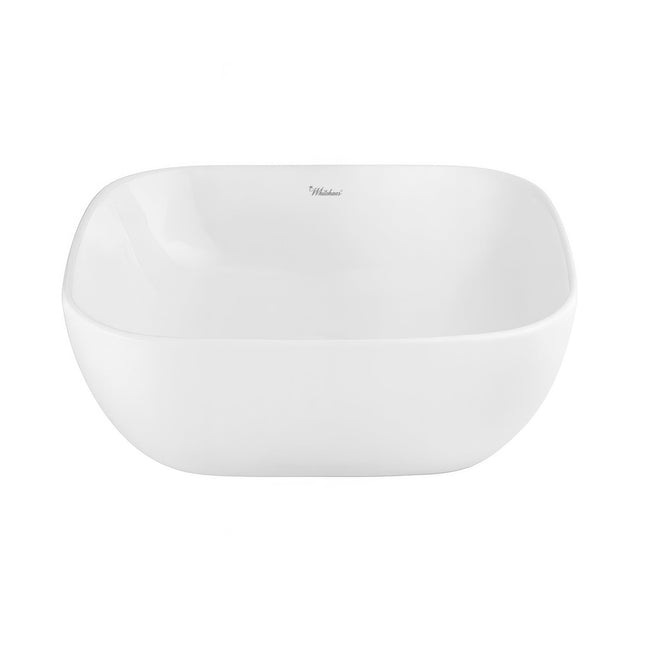 Whitehaus Isabella Plus Collection Square Above Mount Basin With Center Drain - WH71301 Whitehaus