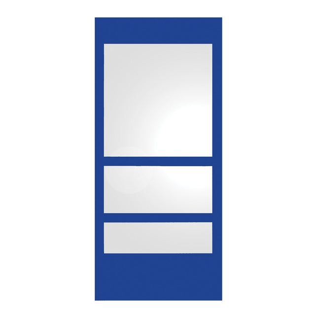 Whitehaus New Generation Rectangular Ecoloom Mirror With Laminated Colored Glass Border - WHE11-BLUE Whitehaus