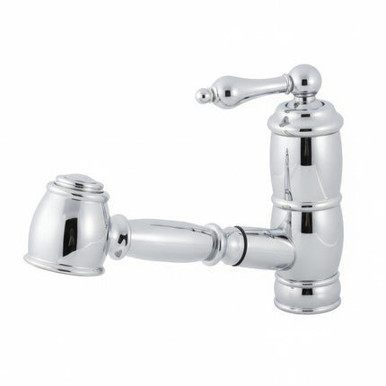 Whitehaus Vintage Iii Plus Single Hole, Single Lever Faucet With A Pull-Out Spray Head - WHKPSL3-2222-NT-C Whitehaus