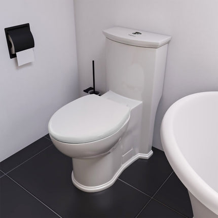 Whitehaus Magic Flush Eco-Friendly One Piece Toilet With A Siphonic Action Dual Flush System, 1.6/1.1 GPF And Watersense Certified - WHMFL3364-EB Whitehaus