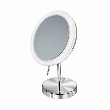 Whitehaus Round Freestanding Led 5X Magnified Mirror - WHMR106-C Whitehaus
