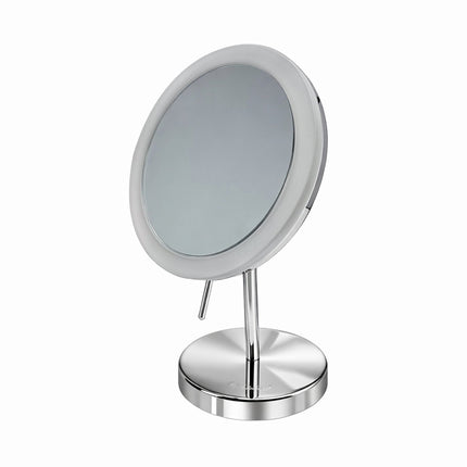 Whitehaus Round Freestanding Led 5X Magnified Mirror - WHMR106-C Whitehaus