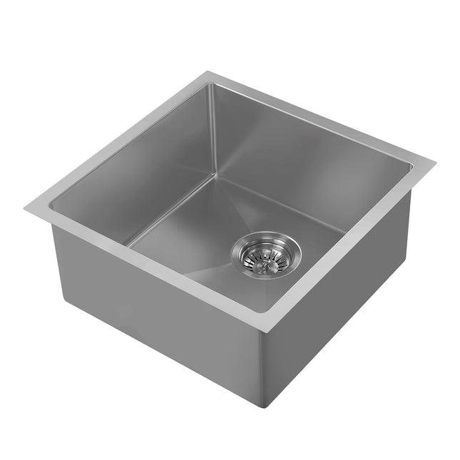 Noah Plus 16 gauge Single Bowl=Gun Metal Finish- Linen Textured Dual-Mount Sink Set,WHNPL1818-GM Whitehaus
