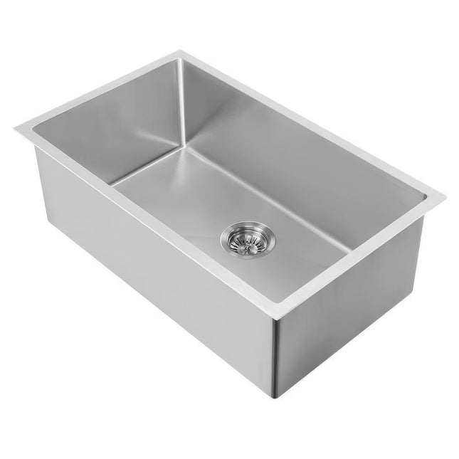 Noah Plus Heavy Duty-Brushed Steel, 16 Gauge frame, Single Bowl Dual-Mount Sink Set,WHNPL3018-BSS Whitehaus