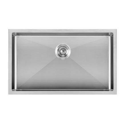 Noah Plus Heavy Duty-Brushed Steel, 16 Gauge frame, Single Bowl Dual-Mount Sink Set,WHNPL3018-BSS Whitehaus