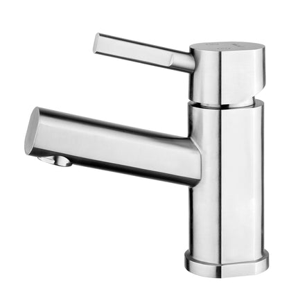 Whitehaus Waterhaus Solid Stainless Steel, Single Hole, Single Lever Lavatory Faucet - WHS0311-SB-BSS Whitehaus