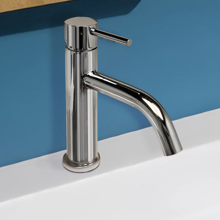 Whitehaus Waterhaus Solid Stainless Steel, Single Lever Elevated Lavatory Faucet - WHS8601-SB-PSS Whitehaus
