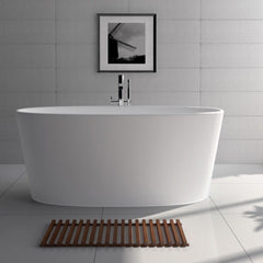 Legion Furniture 62.2" White Matt Solid Surface  Freestanding Tub WJ8602-W Legion Furniture