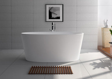 Legion Furniture 62.2" White Matt Solid Surface  Freestanding Tub WJ8602-W Legion Furniture
