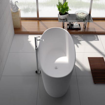 Legion Furniture 62.2" White Matt Solid Surface  Freestanding Tub WJ8602-W Legion Furniture