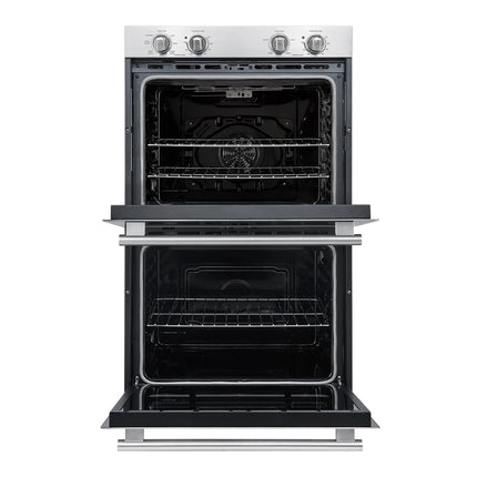 Forno Vomero 30-Inch Double Wall Oven, Stainless Steel, 10 cu.ft Total Capacity, 7100W Convection, Mechanical Controls, Self-Cleaning Function FORNO