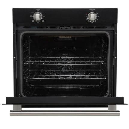 Forno Vomero 30-Inch Wall Oven, Black, 5 cu.ft Capacity, 3550 Watts Convection, Mechanical Controls, Manuel Steam Clean FORNO