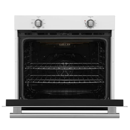 Forno Vomero 30-Inch Wall Oven, White, 5 cu.ft Capacity, 3550 Watts Convection, Mechanical Controls, Manuel Steam Clean FORNO