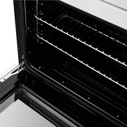 Forno Asti 30-Inch Double Electric Wall Oven with Upper French Doors in White & Antique Brass, 7.36 cu. ft. Dual True Convection, 7,200W, Air Fry, Sous Vide, Self-Clean FORNO