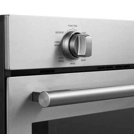 Forno Vomero 30-Inch Wall Oven, Stainless Steel, 5 cu.ft Capacity, 3550 Watts Convection, Mechanical Controls, Self-Cleaning Function FORNO