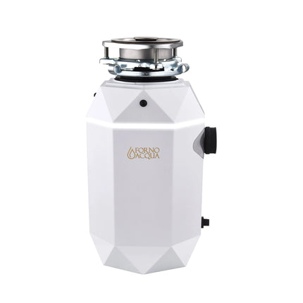 FORNO ACQUA BrightDIAMOND Moonstone 1HP Super Quiet Garbage Disposal Corded with Motion Sensor Cabinet Light & Pre-Wired Air Switch FORNO ACQUA