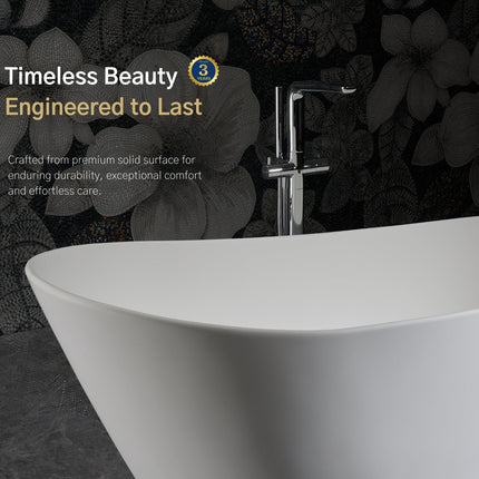 Whitmore Freestanding Solid Surface Bathtub Ancerre Designs