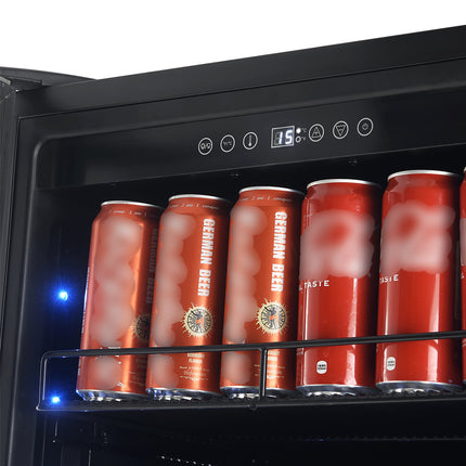 Avellina 48-in, 31.8 cu.ft. triple zone side-by-side Wine/Beverage cooler, 427 cans & 94 Wine bottles, Blue LED lights FORNO
