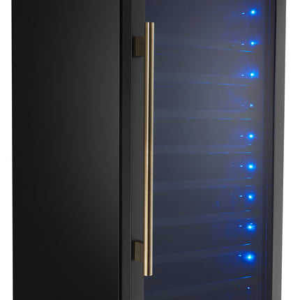 Azienda 24 Inch Dual Zone Wine Cooler, 15.8 Cu.Ft, 108 Bottles & 100 Cans, 2 Drawers, Charcoal Filters, Black FORNO