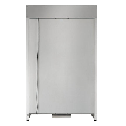 FORNO Abruzzo 48-Inch Dual Zone Wine Cellar, 102 Bottles, 24 cu. ft., Clear Acrylic Holders & Stainless Trim Shelves FORNO