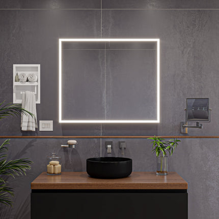 ALFI White Matte Stainless Steel Recessed Toilet Paper Holder Niche ABTPNC88-W Alfi Brand