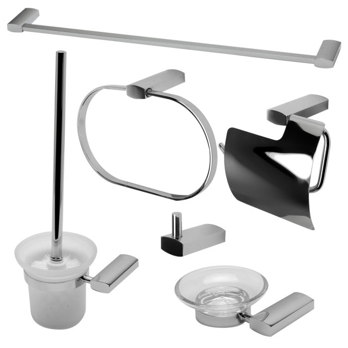 ALFI brand AB9503 6 Piece Matching Bathroom Accessory Set