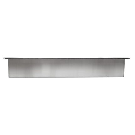 ALFI brand ABN2412-PSS 24 x 12 Polished Stainless Steel Horizontal Single Shelf Bath Shower Niche