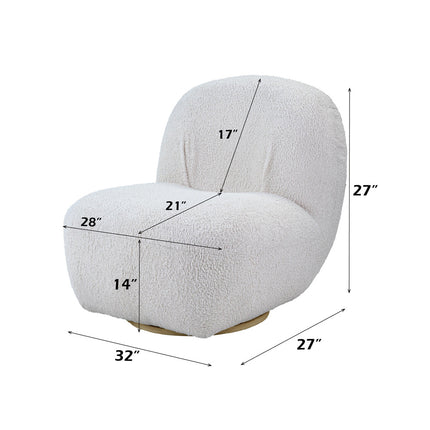 ACME AC00231 Yedaid White Accent Chair  6