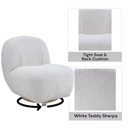ACME AC00231 Yedaid White Accent Chair  7