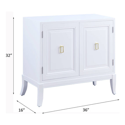 ACME AC00284 Clem White Console Table  4