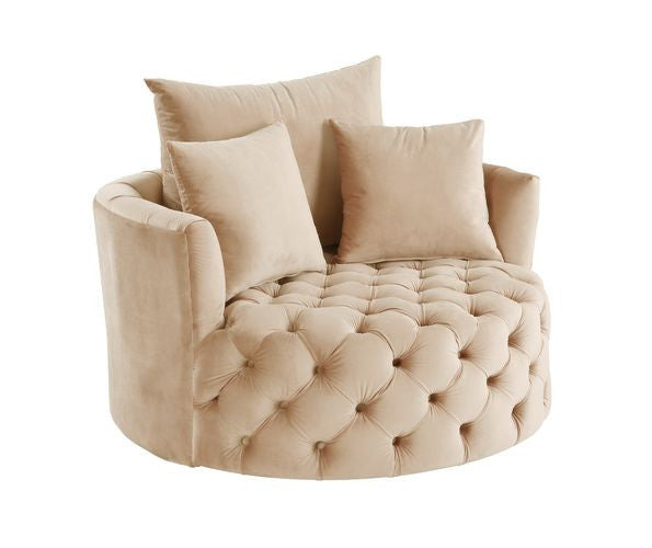 ACME AC00290 Zunyas Beige Accent Chair  1