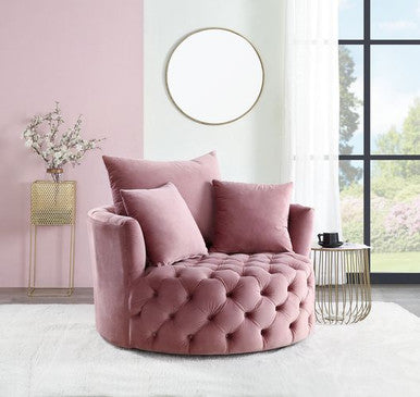 ACME AC00291 Zunyas Pink Accent Chair ACME Furniture