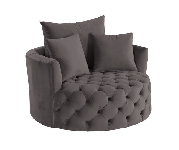 ACME AC00292 Zunyas Gray Accent Chair  1
