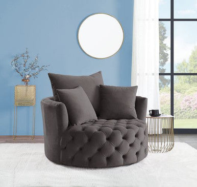 ACME AC00292 Zunyas Gray Accent Chair ACME Furniture