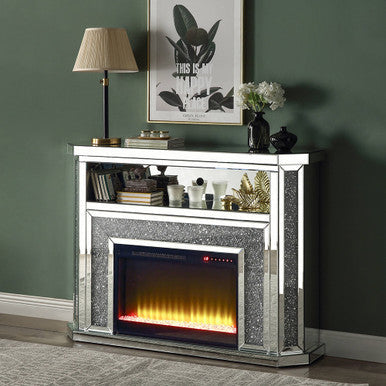 ACME AC00508 Noralie Fireplace with Firecore with Led ACME Furniture