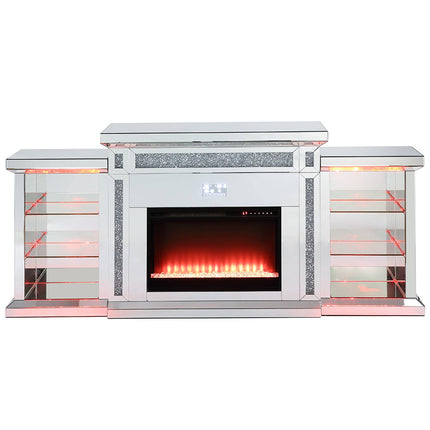 ACME AC00518 Noralie Fireplace with Firecore with Bluetooth  13