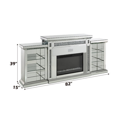 ACME AC00518 Noralie Fireplace with Firecore with Bluetooth  18