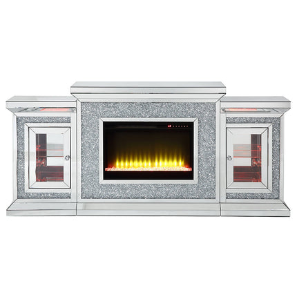ACME AC00522 Noralie Fireplace with Firecore with Led  5