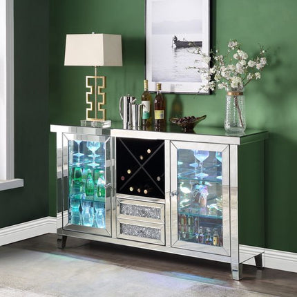 ACME AC00525 Noralie Wine Cabinet with Led  1