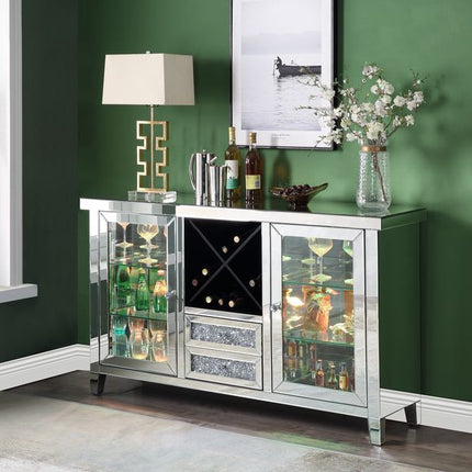 ACME AC00525 Noralie Wine Cabinet with Led  3