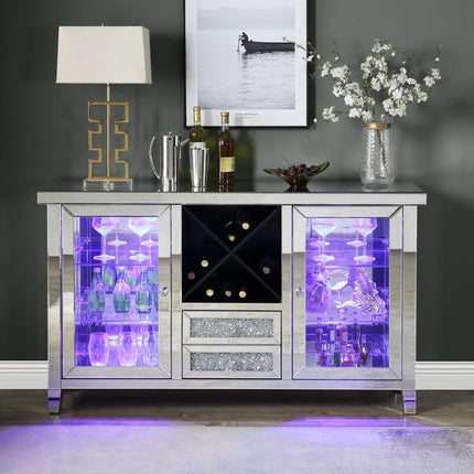 ACME AC00525 Noralie Wine Cabinet with Led  4