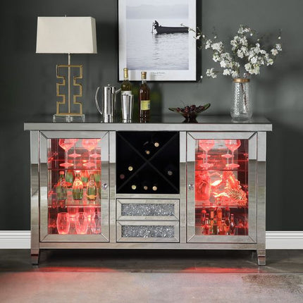 ACME AC00525 Noralie Wine Cabinet with Led  5