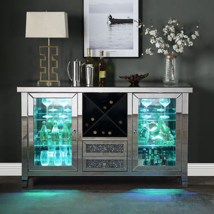ACME AC00525 Noralie Wine Cabinet with Led  6