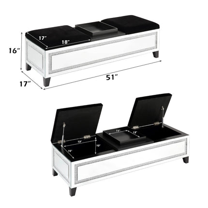 ACME AC00533 Noralie Bench with Storage  2